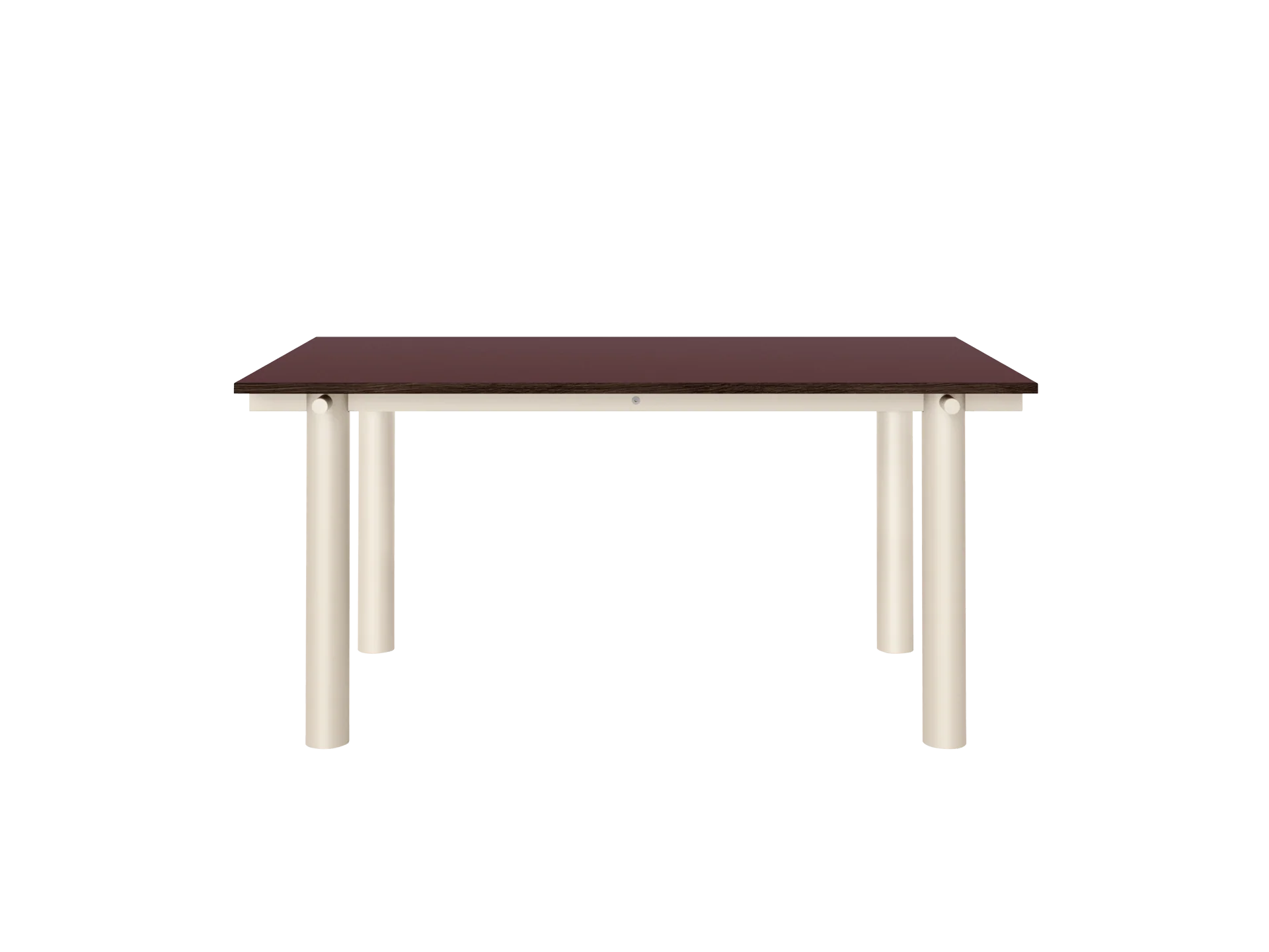 Atura Dining Table - Light Cashmere/Burgundy Linoleum - Image 3