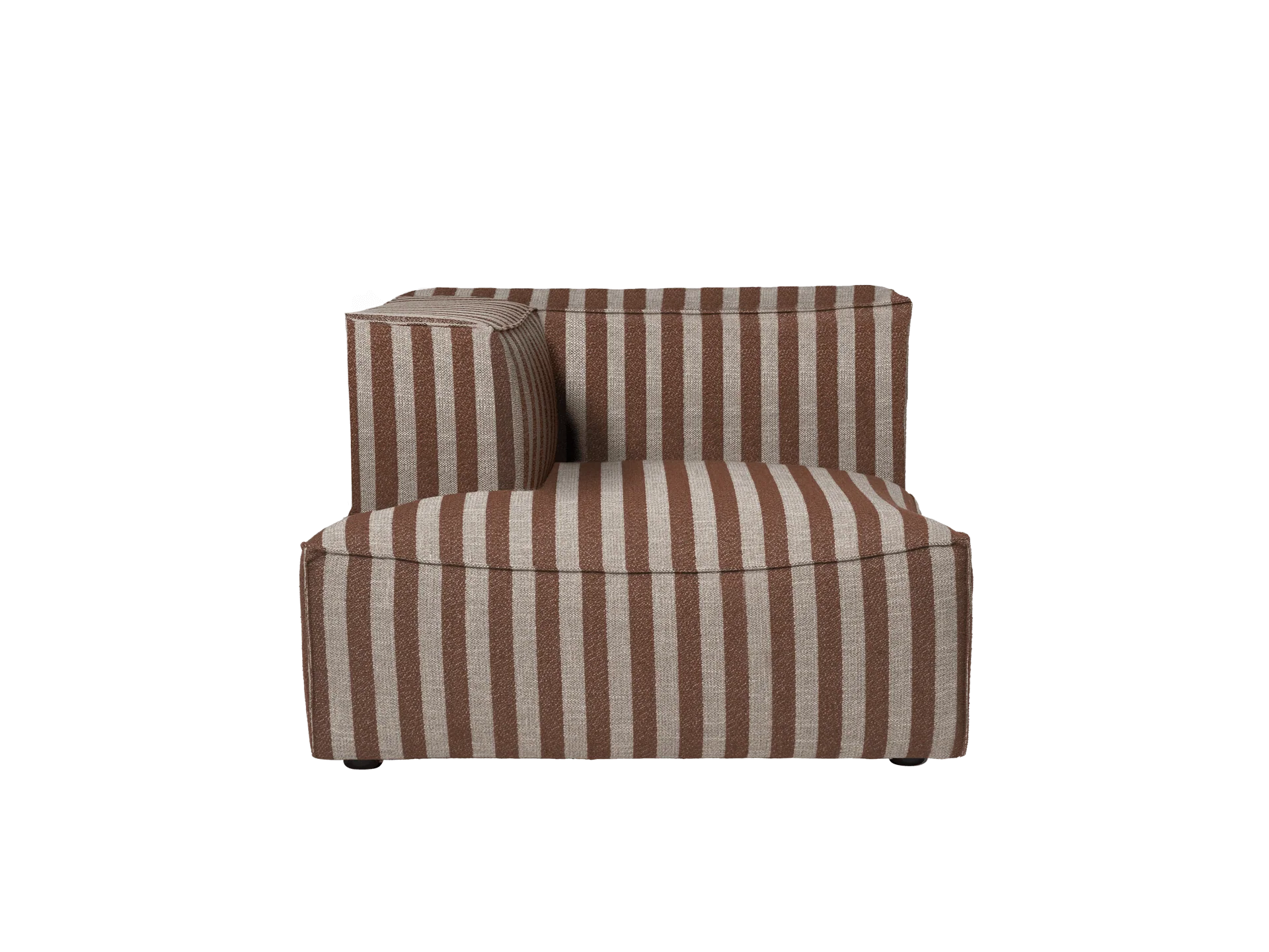 Catena Sofa Chaise Longue Left L600 - Louisiana - Sand/Chocolate - US