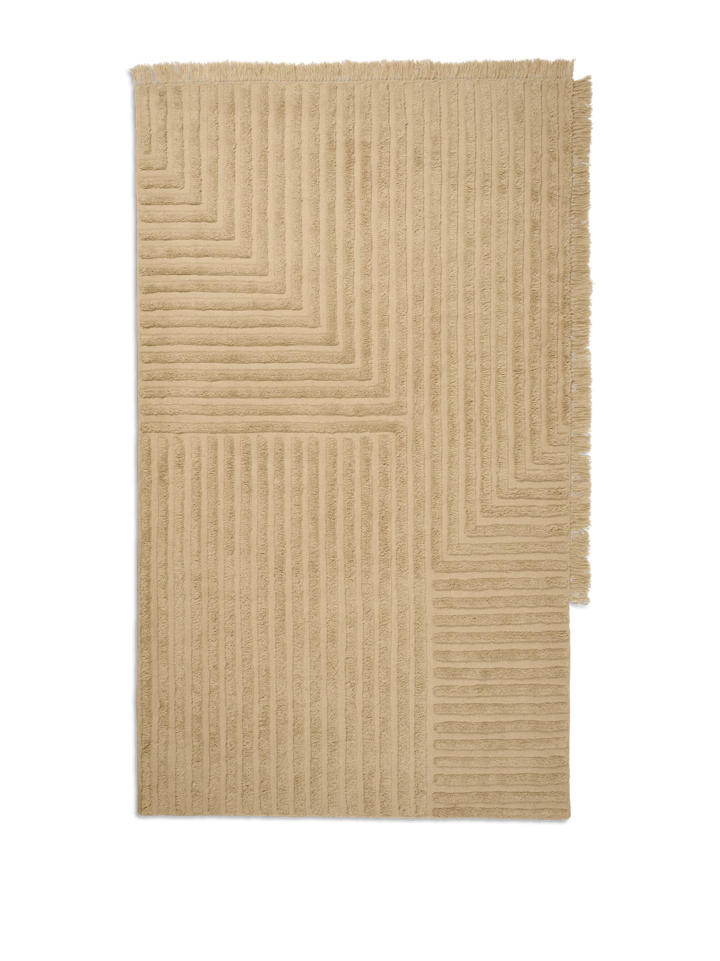Crease Wool Rug - Light Sand - Image 2