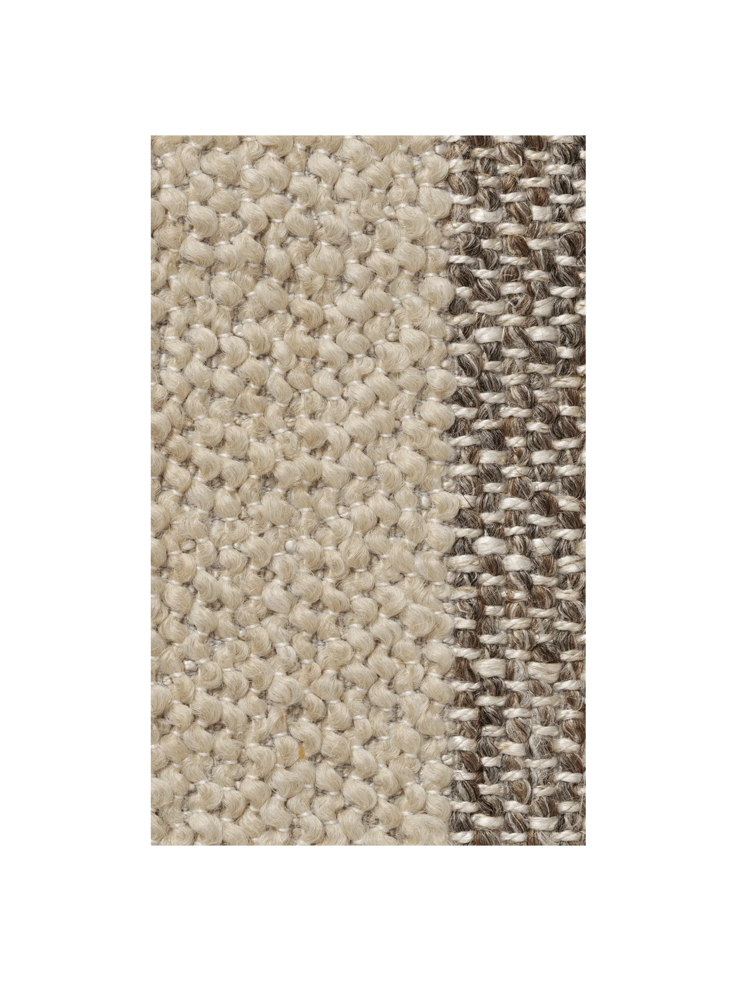 Fabric Sample - Louisiana - Sand/Off-White