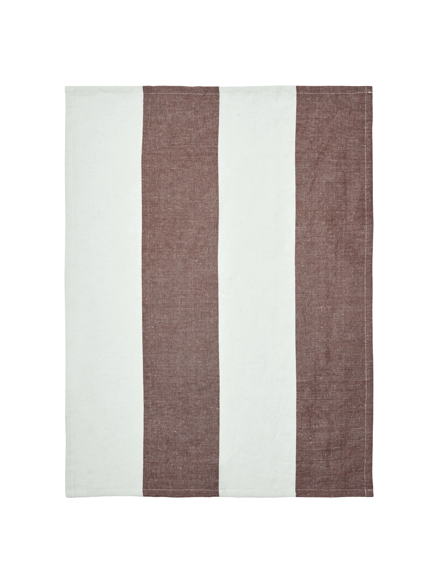 Hale Tea Towel - Chestnut/Frosted Lime