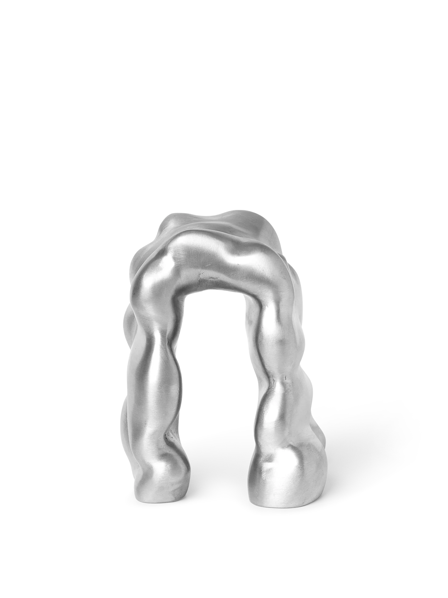 Morf Sculpture - Brushed Aluminium - Image 3