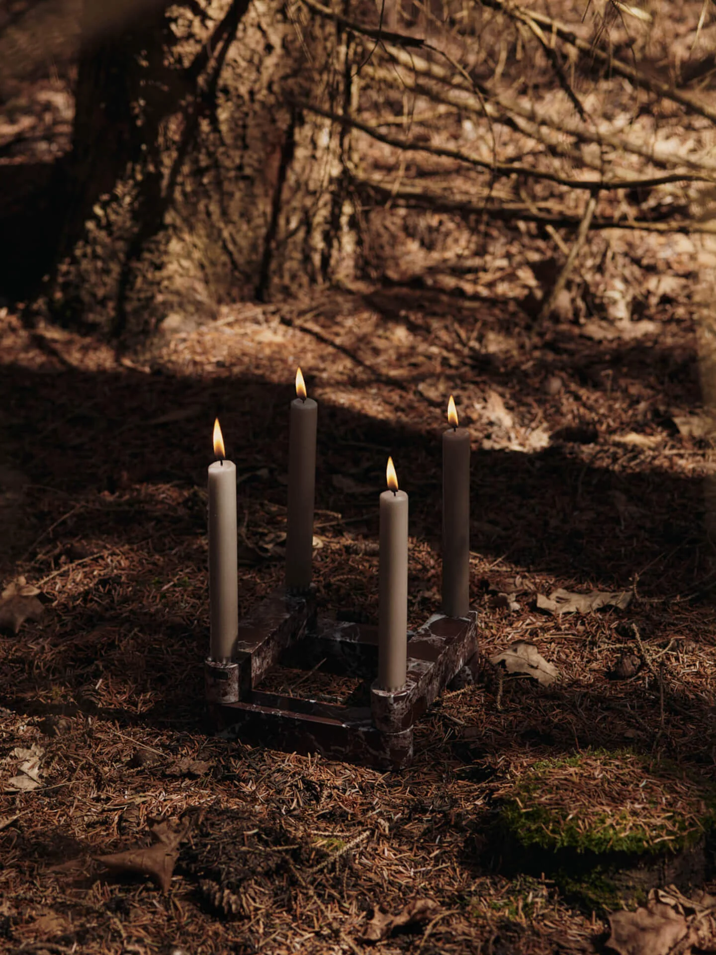 Newel Modular Candle Holder - Set of 4 - Rosso Levanto - Image 5
