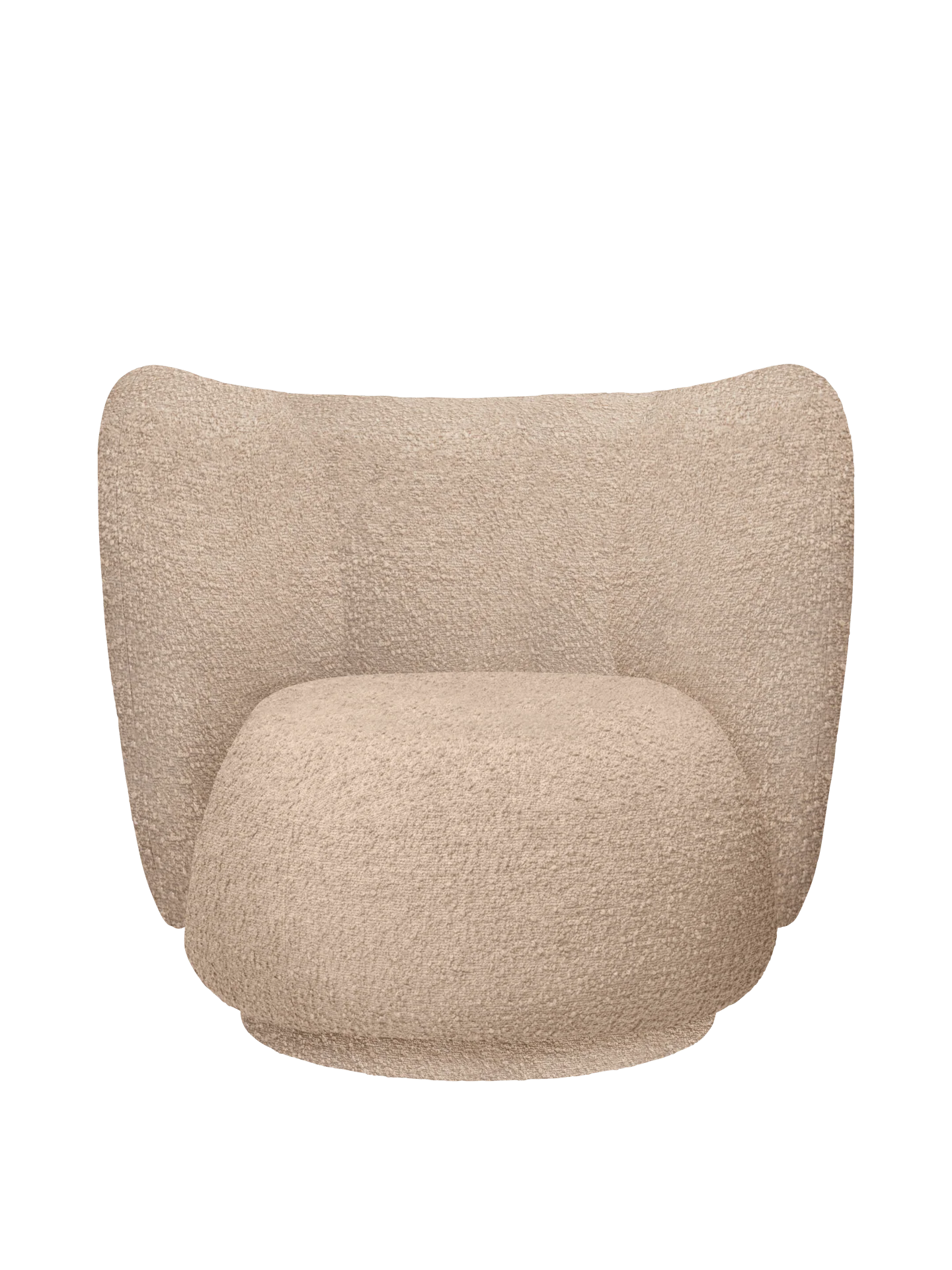 Rico Lounge Chair - Raw Bouclé - Natural - US