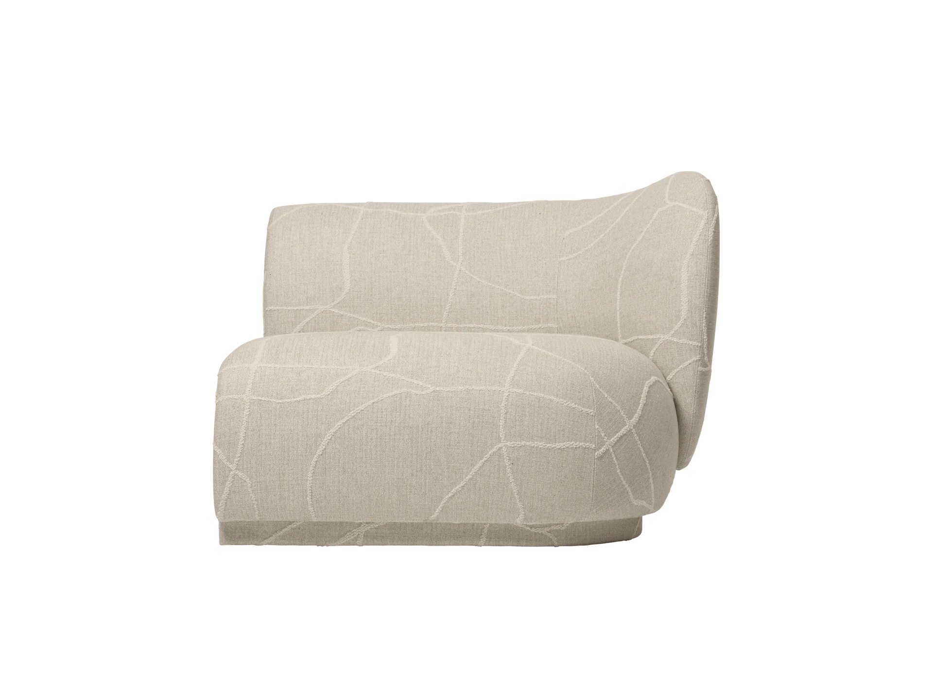Rico Sofa Armrest Right - Can Lis - Sand/Off-White - US
