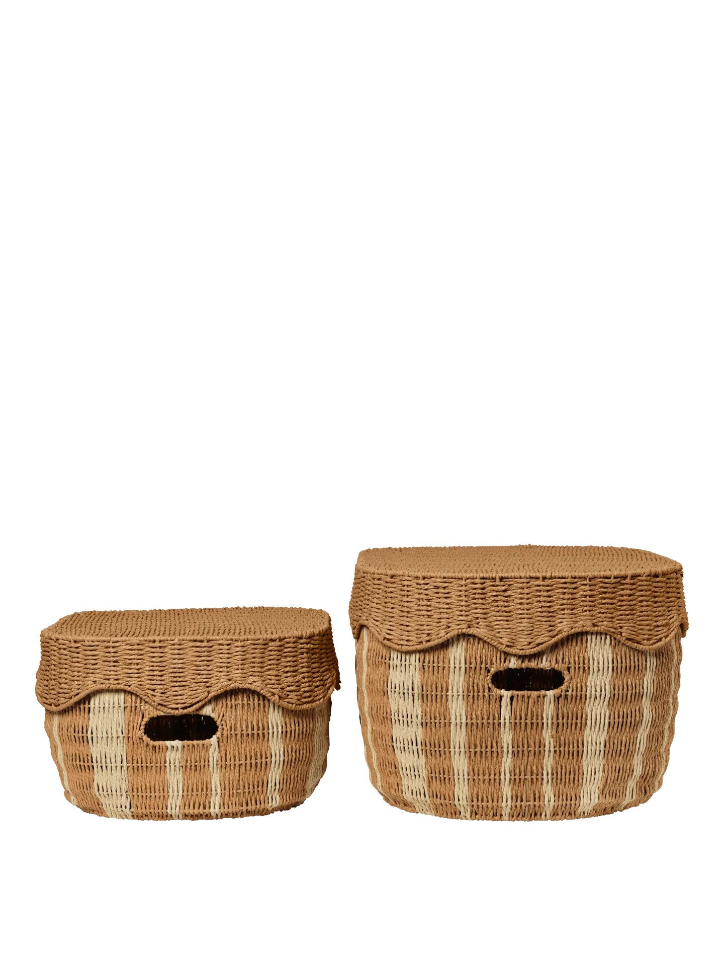 Rivan Storage Baskets - Set of 2 - Natural/Off-White - Image 4