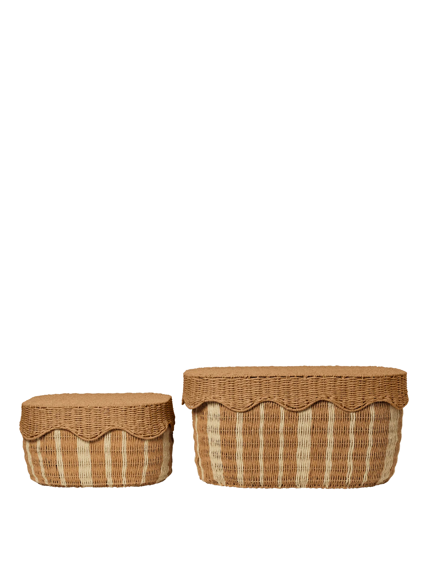 Rivan Storage Baskets - Set of 2 - Natural/Off-White - Image 5