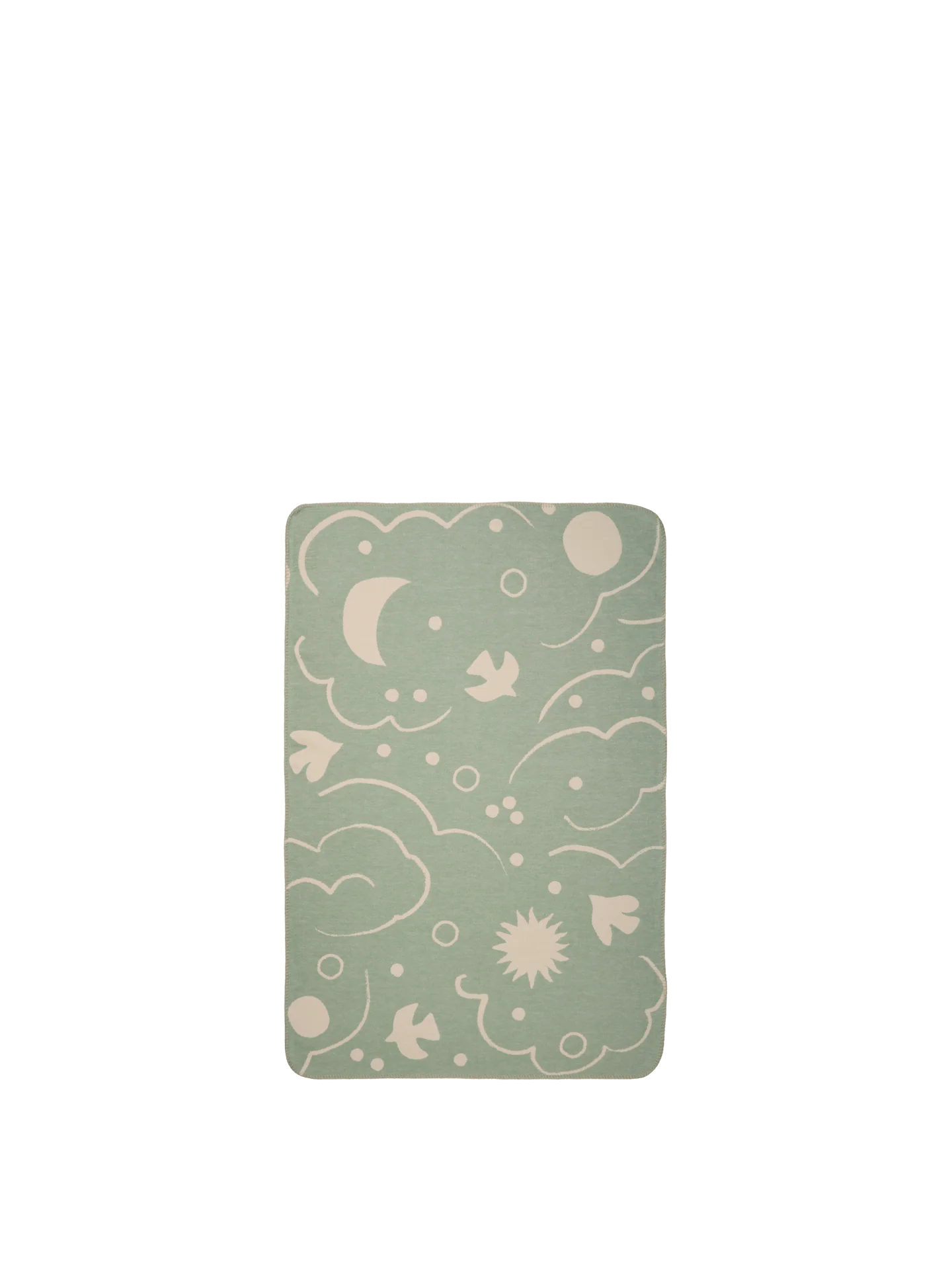 Skye Blanket - Tea Green/Parchment