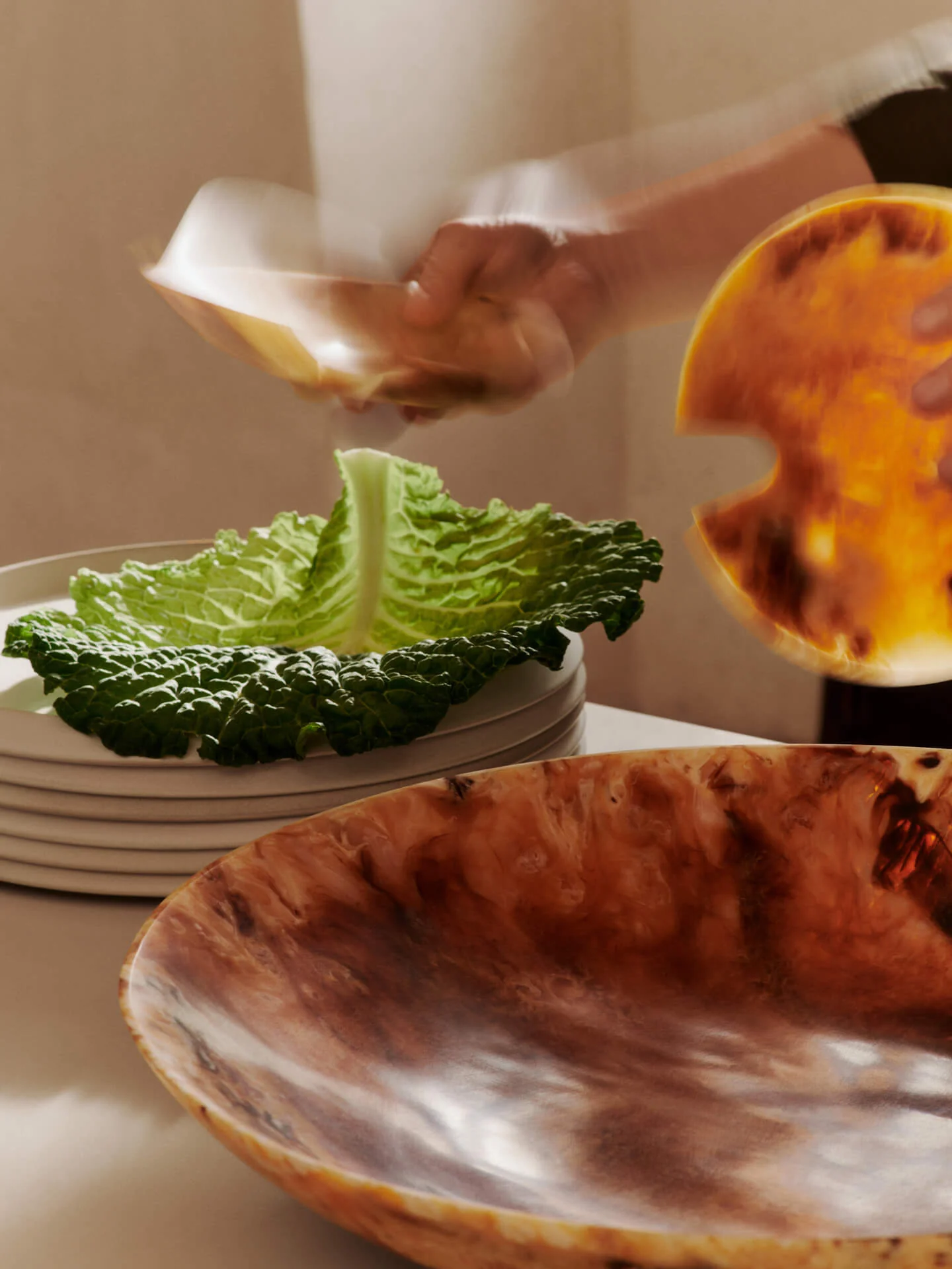 Sol Salad Servers & Salad Bowl Gift Set - Image 3