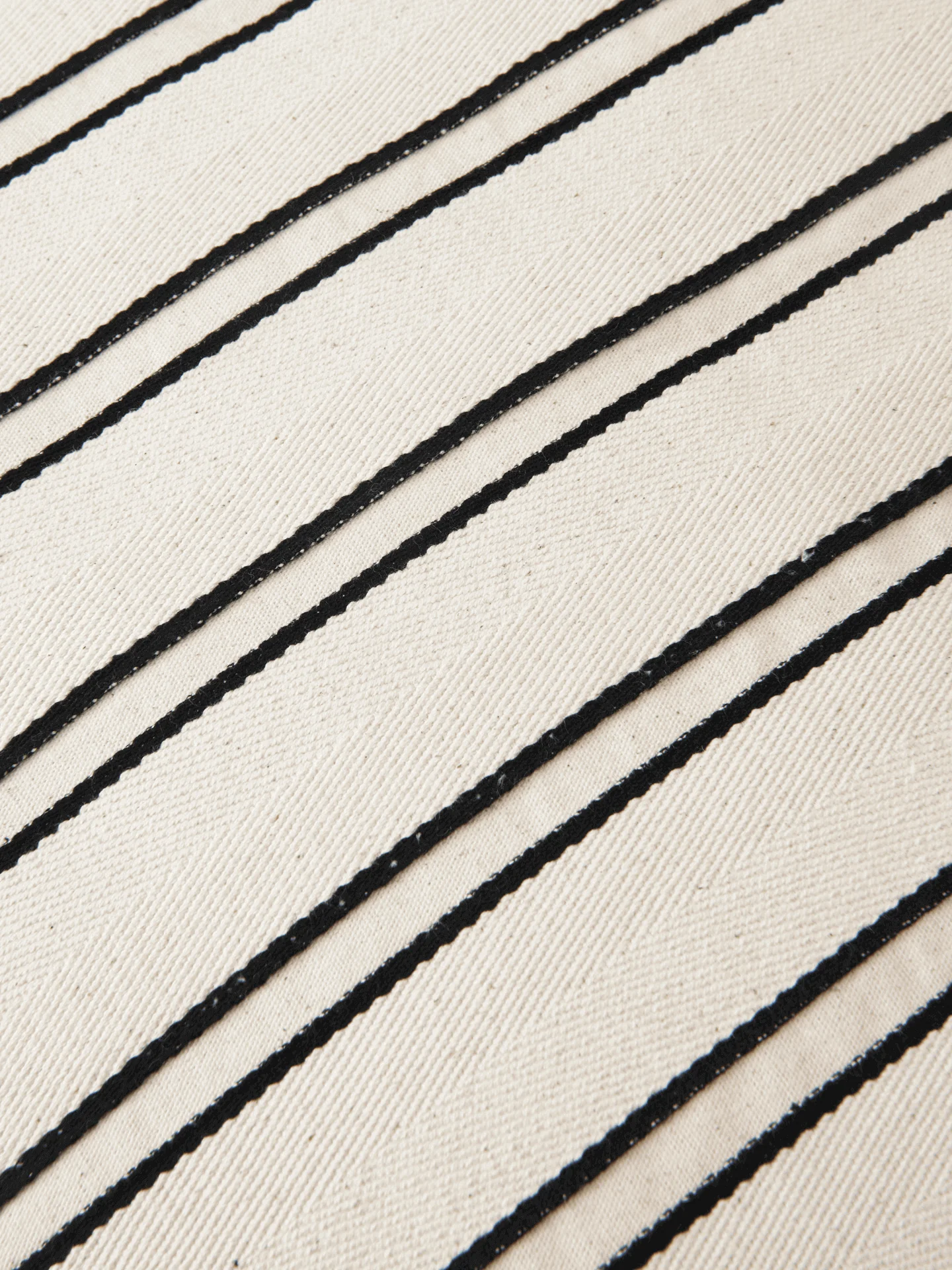 Twill Cushion - Off-White/Black - Image 3